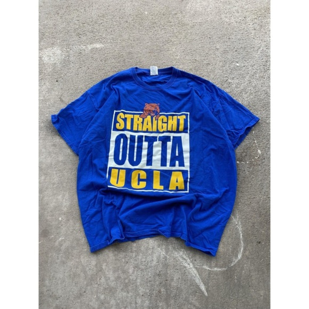 Vintage UCLA Bruins Shirt Mens 2XL Blue NCAA Fruit Of The Loom Straight Outta Te